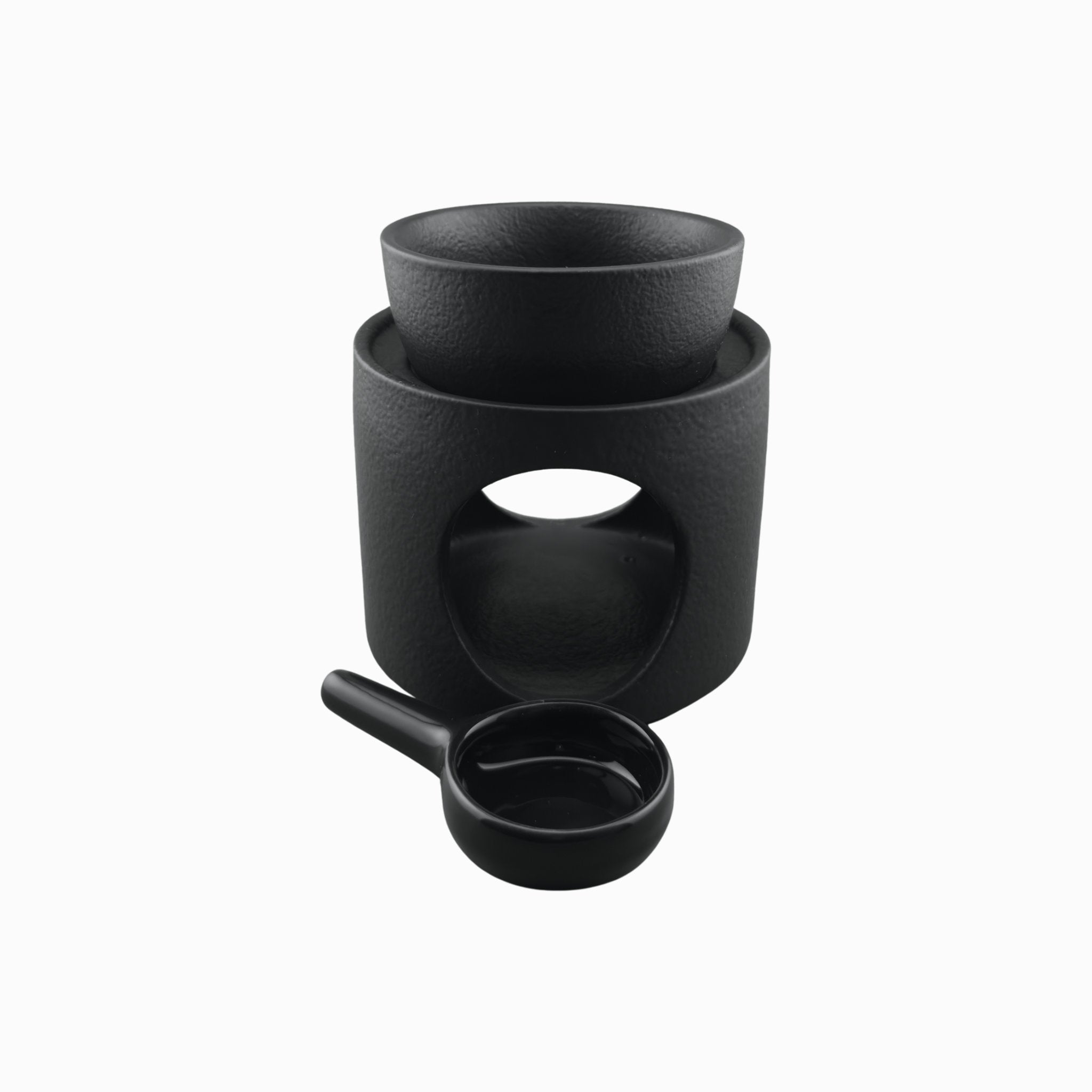 Καυστήρας για Wax Melts Μαύρος με Αποσπώμενο Δοχείο